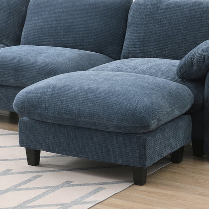 Modular Sectional Sofa, U-Shape With Extra-Wide Seat Cushion, Usb And Type-C Charger, Phone Holder And 2 Side Storage Pockets