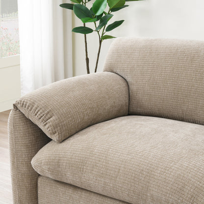 Modular Sectional Sofa, U-Shape With Extra-Wide Seat Cushion, Usb And Type-C Charger, Phone Holder And 2 Side Storage Pockets