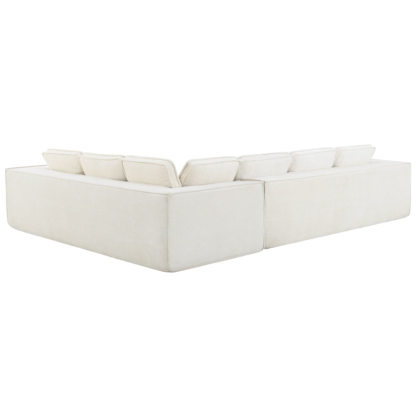 Modular Sectional Sofa,6 Seat Wrinkle-Resistant Chenille Couch Set,2 Pc Free Combination,Modern L-Shaped Cloud Sofa Set