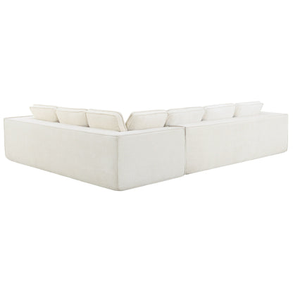 Modular Sectional Sofa,6 Seat Wrinkle-Resistant Chenille Couch Set,2 Pc Free Combination,Modern L-Shaped Cloud Sofa Set