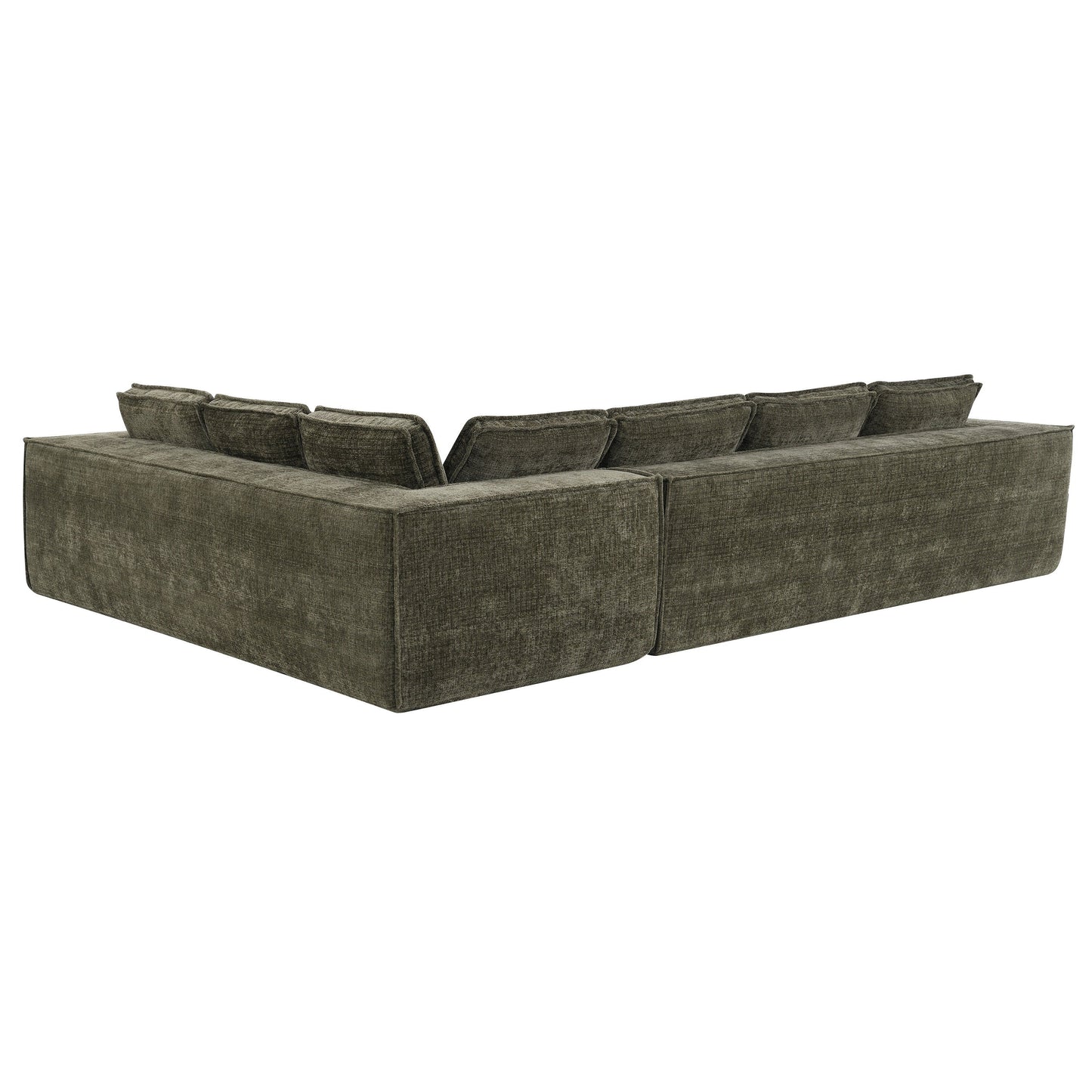 Modular Sectional Sofa,6 Seat Wrinkle-Resistant Chenille Couch Set,2 Pc Free Combination,Modern L-Shaped Cloud Sofa Set