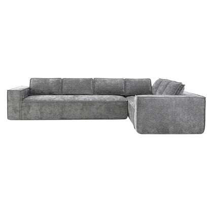 Modular Sectional Sofa,6 Seat Wrinkle-Resistant Chenille Couch Set,2 Pc Free Combination,Modern L-Shaped Cloud Sofa Set