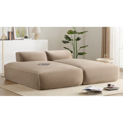 Modular Sectional Sofa,Fully Compressed,Spacious Foam-Filled Sofa Bed For Living Room,Elderly - Friendly Design