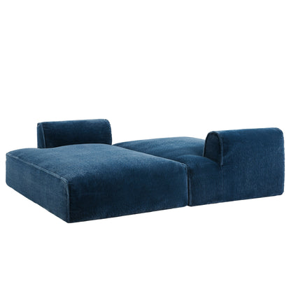 Modular Sectional Sofa,Fully Compressed,Spacious Foam-Filled Sofa Bed For Living Room,Elderly - Friendly Design