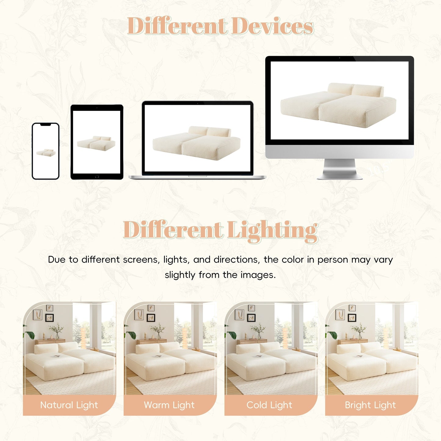 Modular Sectional Sofa,Fully Compressed,Spacious Foam-Filled Sofa Bed For Living Room,Elderly - Friendly Design