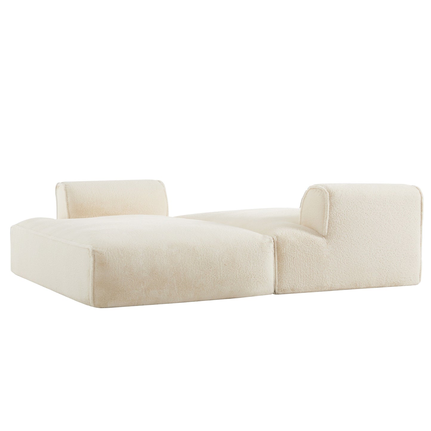 Modular Sectional Sofa,Fully Compressed,Spacious Foam-Filled Sofa Bed For Living Room,Elderly - Friendly Design