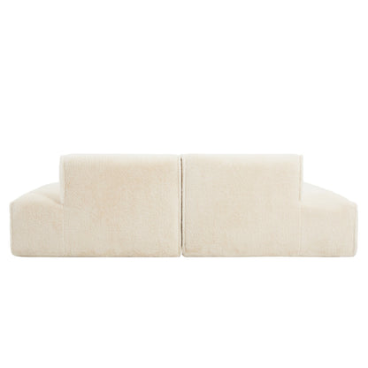 Modular Sectional Sofa,Fully Compressed,Spacious Foam-Filled Sofa Bed For Living Room,Elderly - Friendly Design