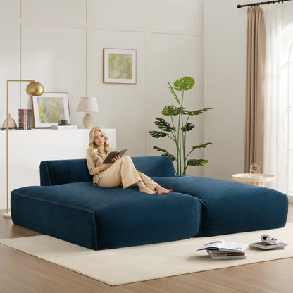 Modular Sectional Sofa,Fully Compressed,Spacious Foam-Filled Sofa Bed For Living Room,Elderly - Friendly Design