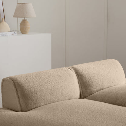 Modular Sectional Sofa,Fully Compressed,Spacious Foam-Filled Sofa Bed For Living Room,Elderly - Friendly Design