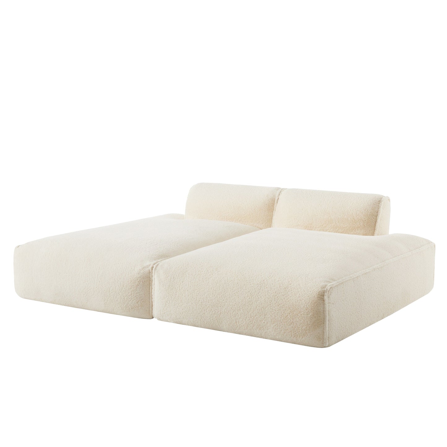Modular Sectional Sofa,Fully Compressed,Spacious Foam-Filled Sofa Bed For Living Room,Elderly - Friendly Design