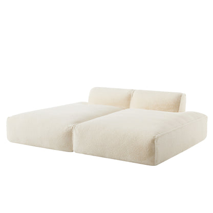 Modular Sectional Sofa,Fully Compressed,Spacious Foam-Filled Sofa Bed For Living Room,Elderly - Friendly Design