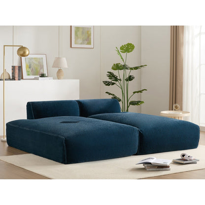Modular Sectional Sofa,Fully Compressed,Spacious Foam-Filled Sofa Bed For Living Room,Elderly - Friendly Design