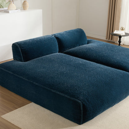 Modular Sectional Sofa,Fully Compressed,Spacious Foam-Filled Sofa Bed For Living Room,Elderly - Friendly Design