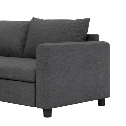 Modular Sectional Sofa,L Shaped Chenille Corner Couch Set With Wide Seat Sofa With Pillow