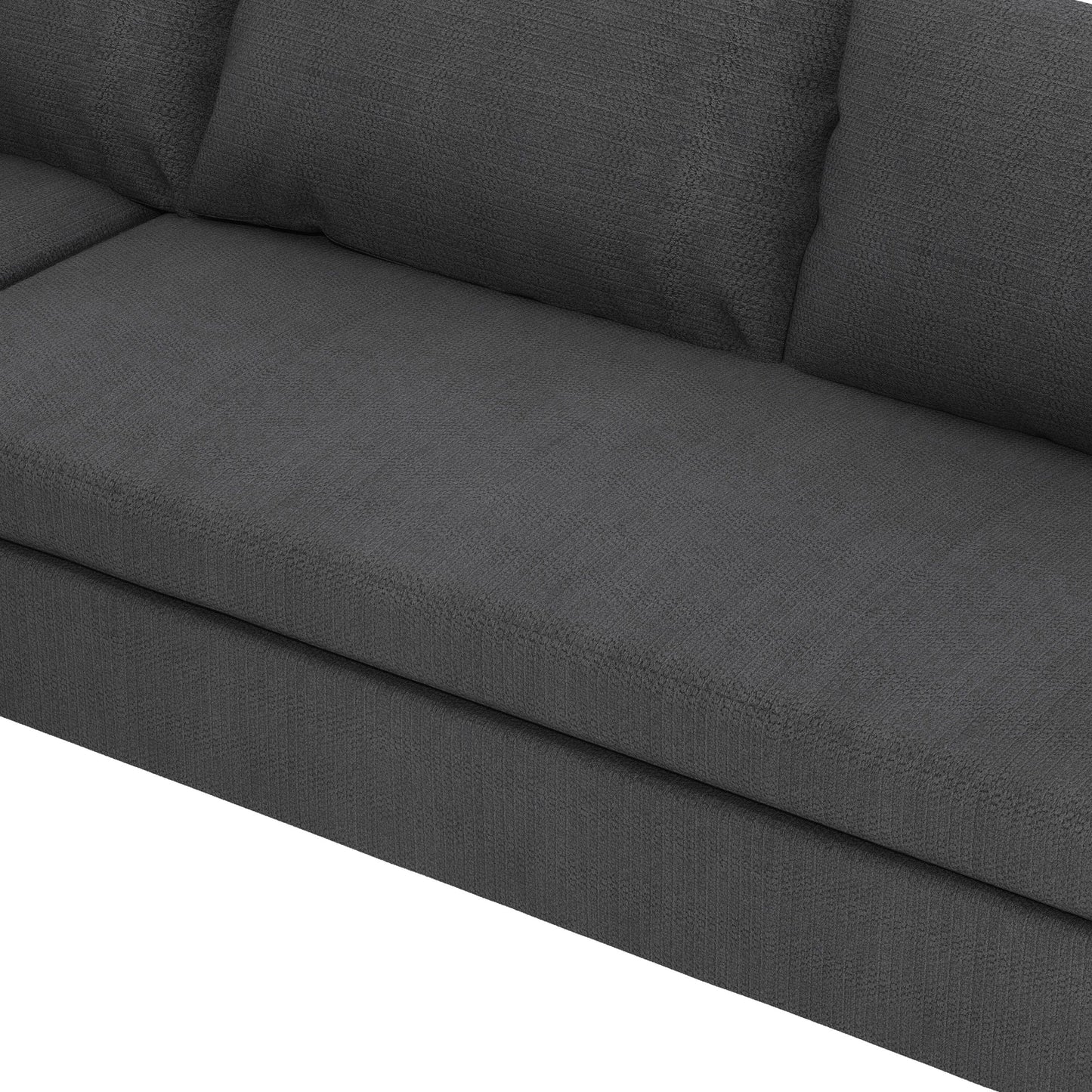 Modular Sectional Sofa,L Shaped Chenille Corner Couch Set With Wide Seat Sofa With Pillow