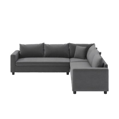 Modular Sectional Sofa,L Shaped Chenille Corner Couch Set With Wide Seat Sofa With Pillow