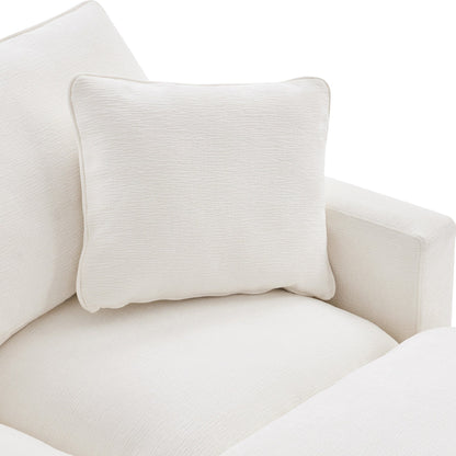 Modular Sofa, 4 Seat Chenille Sectional Couch Set With 2 Pillows Included, Freely Combinable