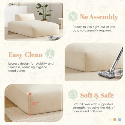 Modular Sofa,Fully Compressed,Spacious Foam-Filled Sofa Bed For Living Room,Elderly/Baby - Friendly Design