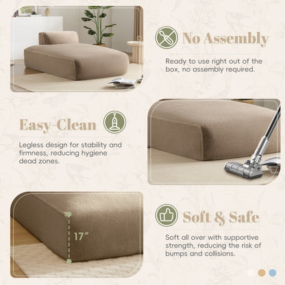 Modular Sofa,Fully Compressed,Spacious Foam-Filled Sofa Bed For Living Room,Elderly/Baby - Friendly Design