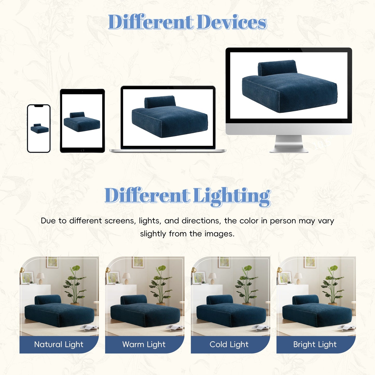 Modular Sofa,Fully Compressed,Spacious Foam-Filled Sofa Bed For Living Room,Elderly/Baby - Friendly Design