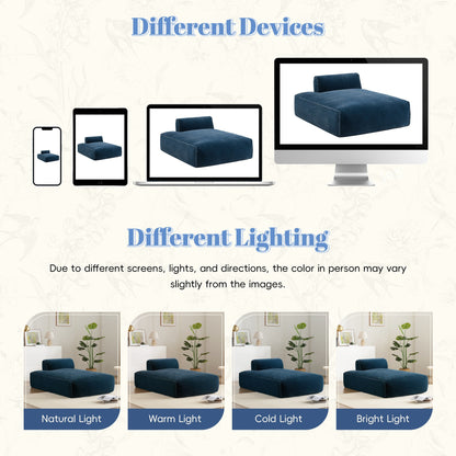 Modular Sofa,Fully Compressed,Spacious Foam-Filled Sofa Bed For Living Room,Elderly/Baby - Friendly Design