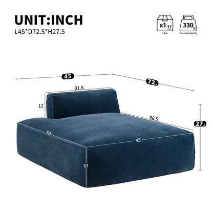 Modular Sofa,Fully Compressed,Spacious Foam-Filled Sofa Bed For Living Room,Elderly/Baby - Friendly Design