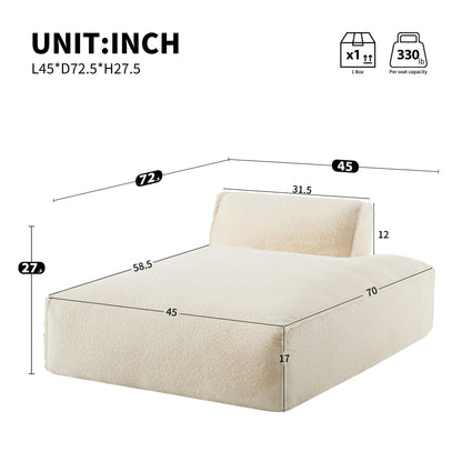 Modular Sofa,Fully Compressed,Spacious Foam-Filled Sofa Bed For Living Room,Elderly/Baby - Friendly Design