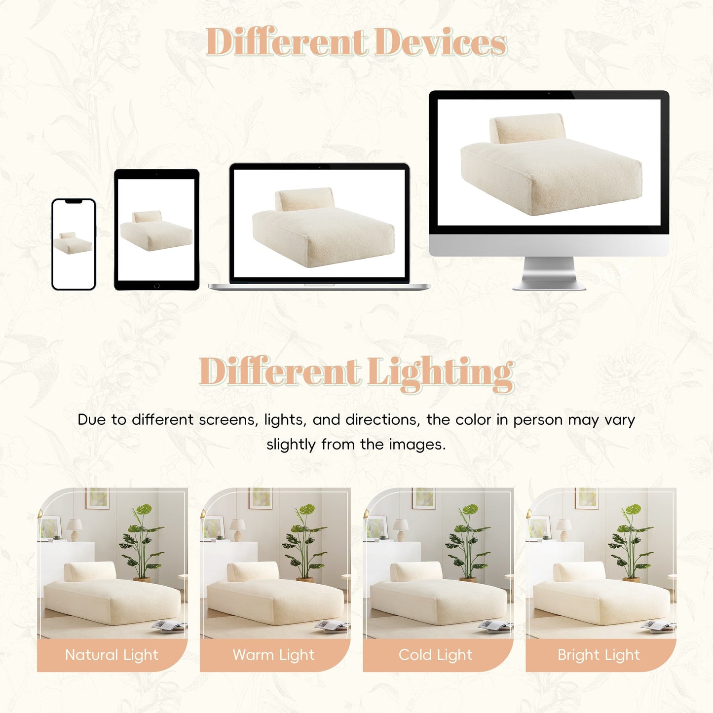 Modular Sofa,Fully Compressed,Spacious Foam-Filled Sofa Bed For Living Room,Elderly/Baby - Friendly Design