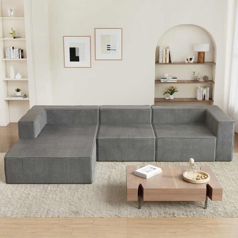 Module Corduroy Luxury Compression Sofas