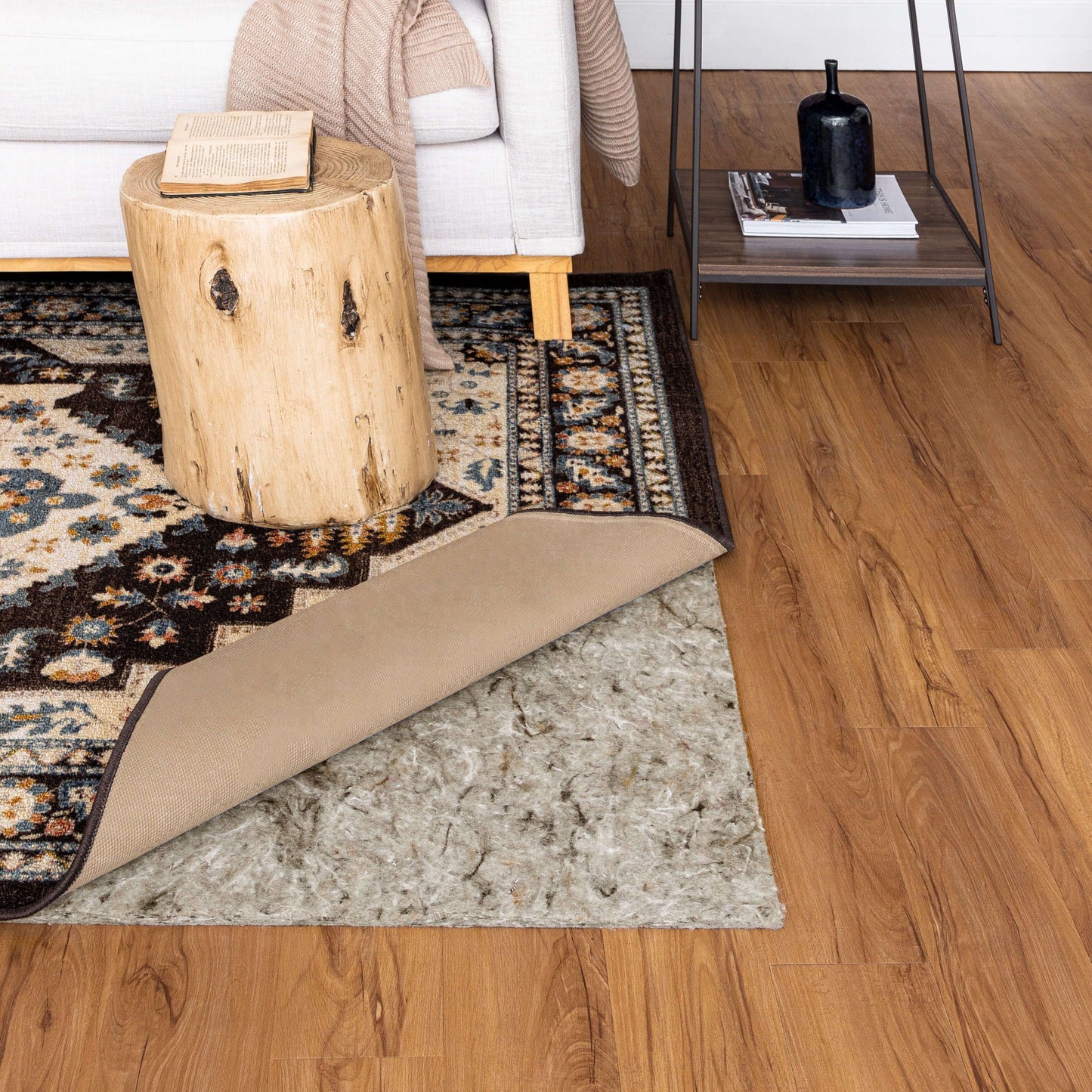 Mohawk Home Filz-Teppichunterlage, 1,27 cm dick, Plüsch-Komfortkissen, Grau
