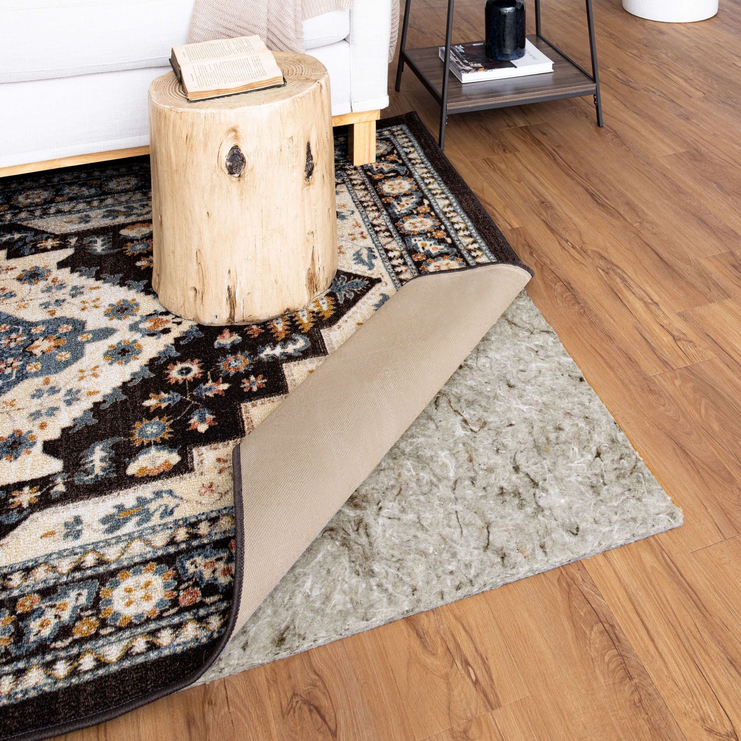 Mohawk Home Filz-Teppichunterlage, 1,27 cm dick, Plüsch-Komfortkissen, Grau