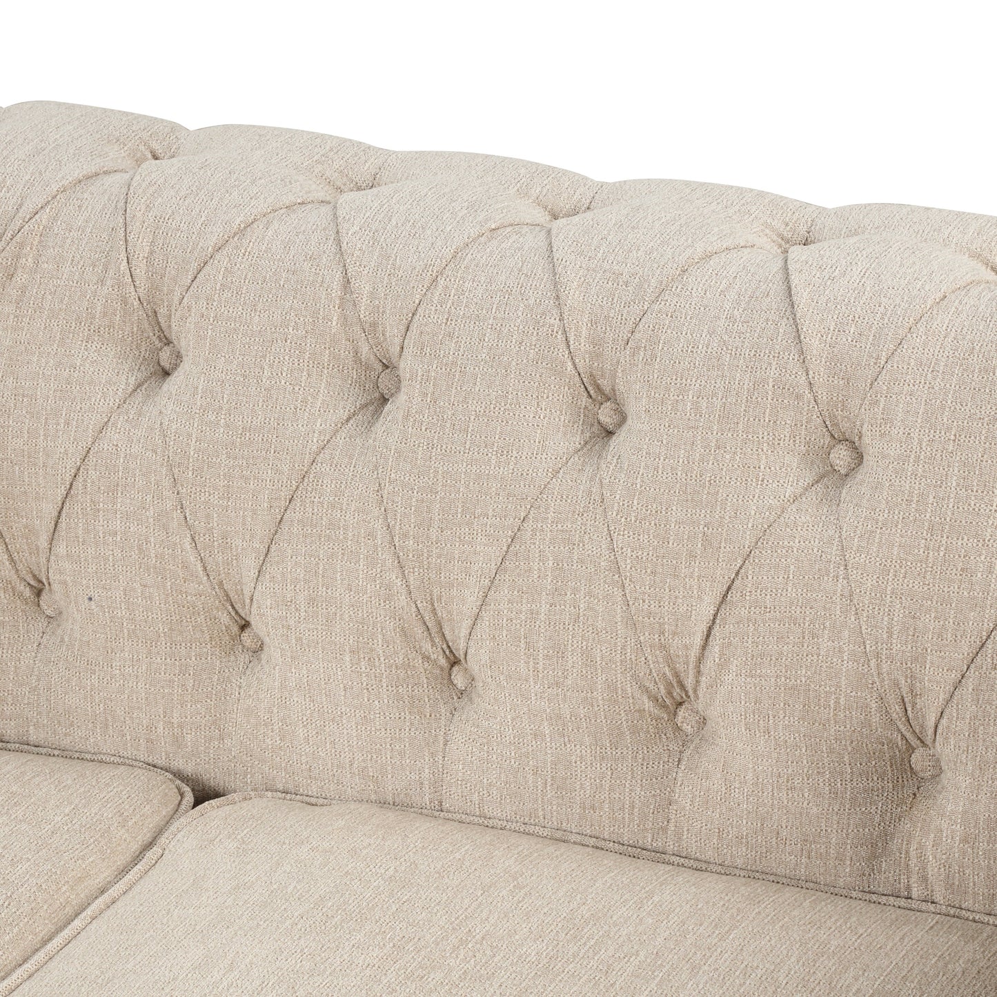 Morden Fort Chesterfield Sofa Living Room Furniture Couches Linen