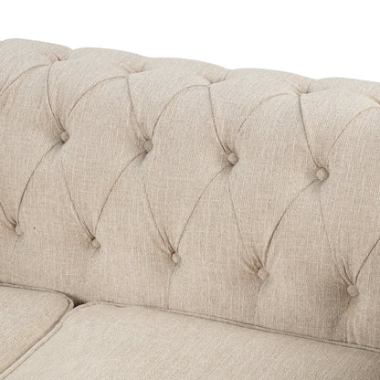 Morden Fort Chesterfield Sofa Living Room Furniture Couches Linen