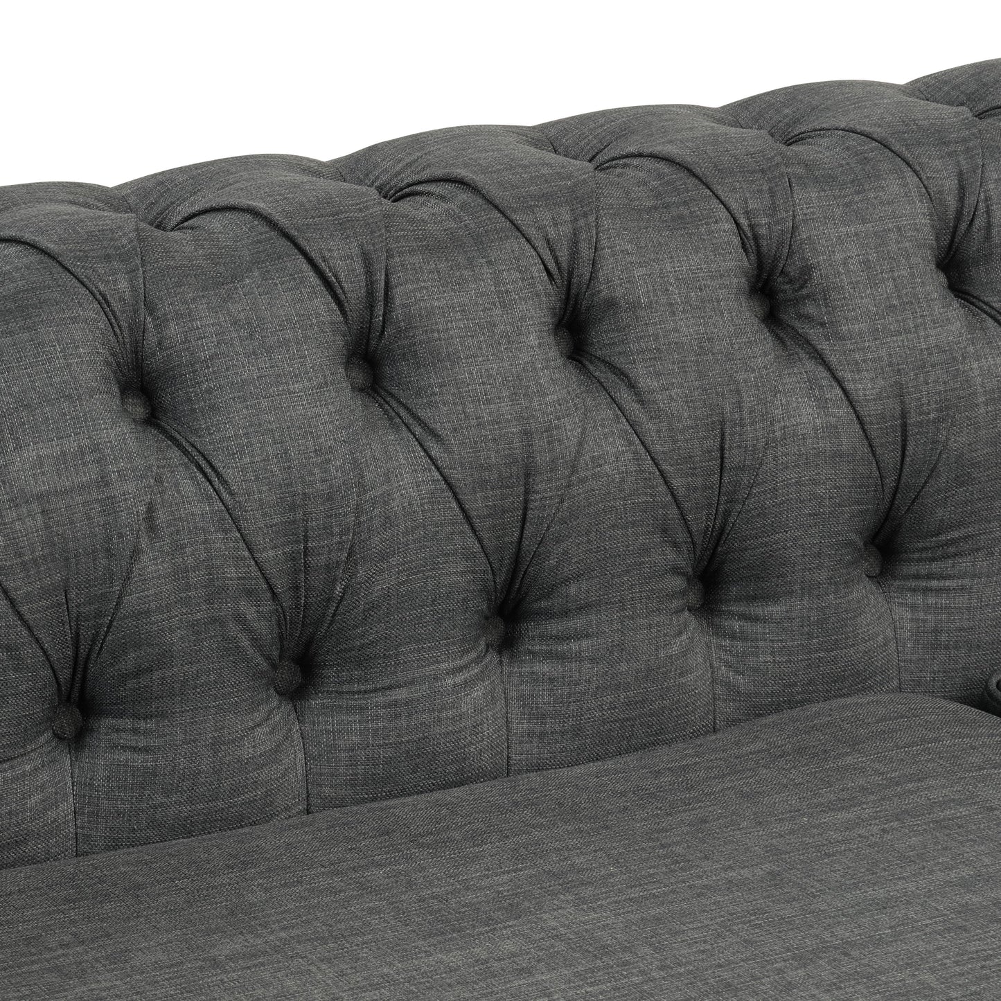 Morden Fort Chesterfield Sofa Living Room Furniture Couches Linen