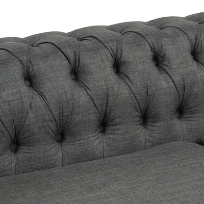 Morden Fort Chesterfield Sofa Living Room Furniture Couches Linen