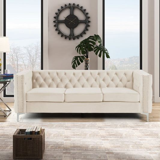 Morden Fort Deep Dutch Velvet Modern Sofa