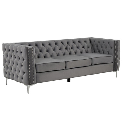 Morden Fort Deep Dutch Velvet Modern Sofa