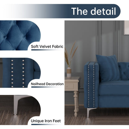 Morden Fort Deep Dutch Velvet Modern Sofa