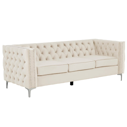 Morden Fort Deep Dutch Velvet Modern Sofa