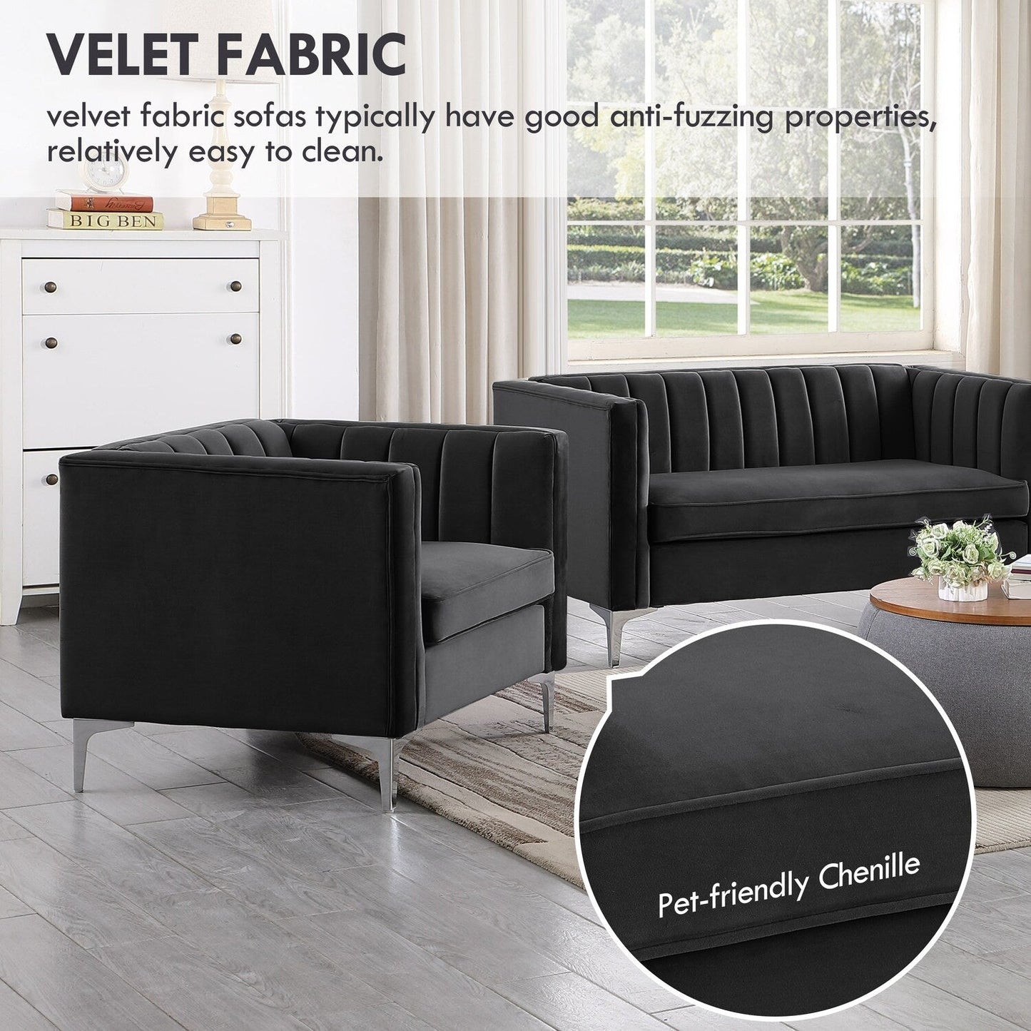 Morden Fort Upholstered Accent Living Room Sofa