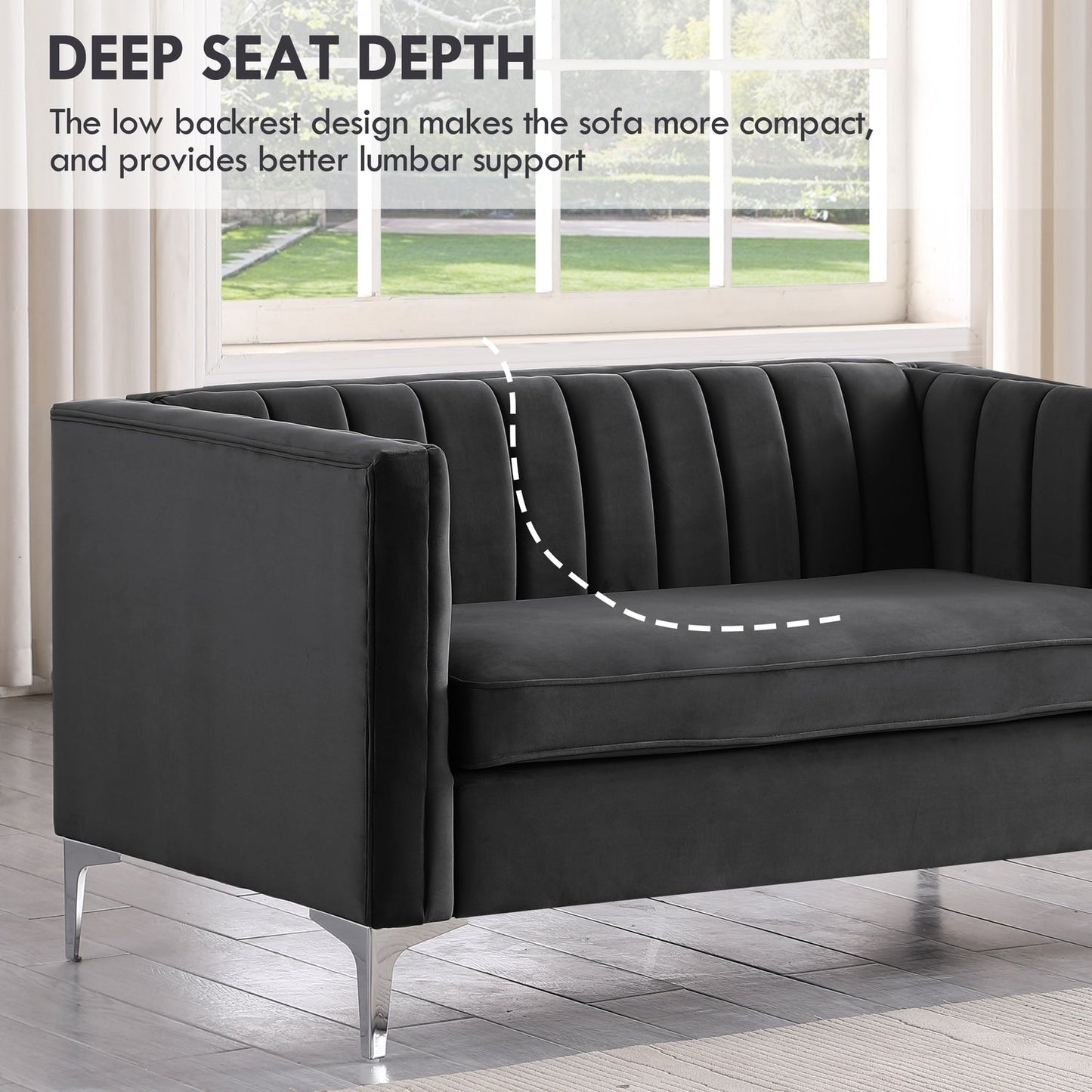 Morden Fort Upholstered Accent Living Room Sofa