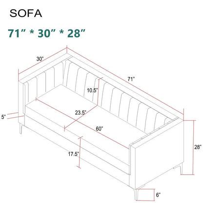 Morden Fort Upholstered Accent Living Room Sofa