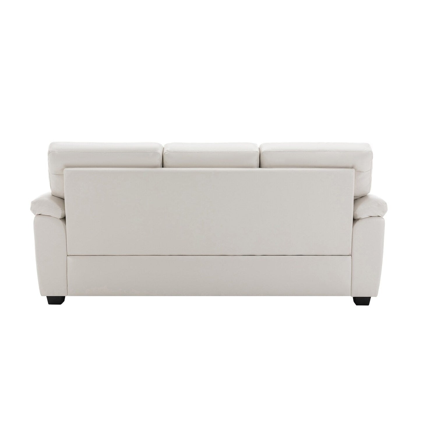 Morden Fort Upholstered Sofa for Living Room,Three-Seater Couch Faux Leather