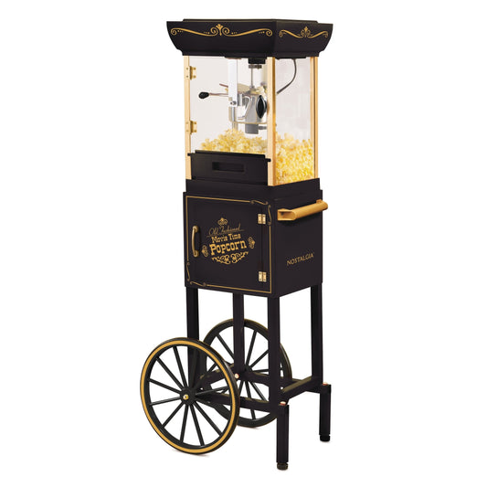 2,5-oz-Wasserkocher im Kinostil, 10-Tassen-Popcornwagen mit 48 Zoll