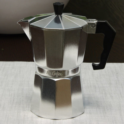 Mr. Coffee Brixia 3-teiliger Espressokocher für 6 Tassen auf dem Herd