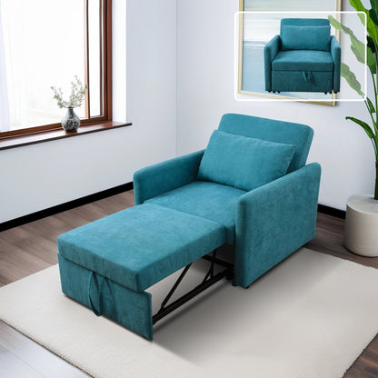Multi-Function Foldable Fabric Sofa Bed