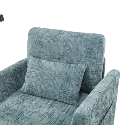 Multifunctional Lazy Person Sofa Recliner Can Be Stored Storage Backrest With Cell Phone Bracket Chenille Single Leisure Chair