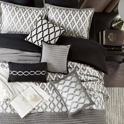 Nanshing Calvin Luxury10-teiliges geometrisches Bettdeckenset