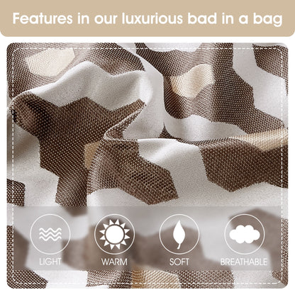 Nanshing Calvin Luxury10-teiliges geometrisches Bettdeckenset
