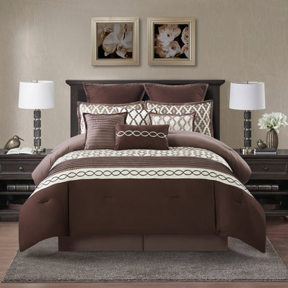 Nanshing Calvin Luxury10-teiliges geometrisches Bettdeckenset